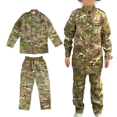 SHENKEL キッズ 迷彩服 上下セット 子供 (160cm) マルチカム 戦闘服 BDU 男の子 女の子 小さいサイズ 女性