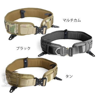 SHENKEL シェンケル レーザーカット MOLLE パッドベルト スリム ( BK/TAN/MC ) オリオンスタイル ベルト コブラ サバゲー サバイバルゲーム SHENKEL シェンケル レーザーカット MOLLE パッドベルト スリム ( BK/TAN/MC ) オリオンスタイル ベルト コブラ サバゲー サバイバルゲーム
