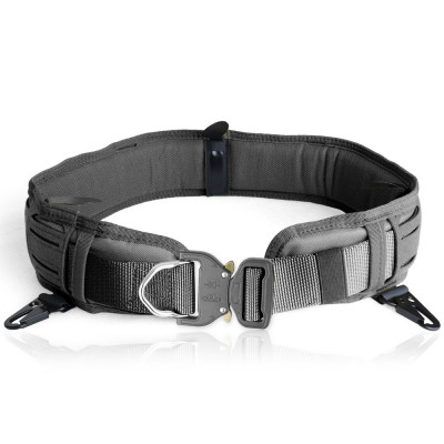 SHENKEL シェンケル レーザーカット MOLLE パッドベルト スリム ( 黒 ブラック ) オリオンスタイル ベルト コブラ サバゲー サバイバルゲーム