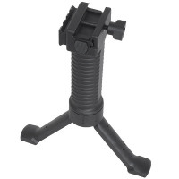 SHENKEL サイドレイル付バイポッドグリップ 伸縮便利ワンタッチ  20mmレール対応