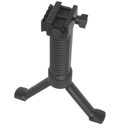 SHENKEL サイドレイル付バイポッドグリップ 伸縮便利ワンタッチ  20mmレール対応 SHENKEL サイドレイル付バイポッドグリップ 伸縮便利ワンタッチ  20mmレール対応