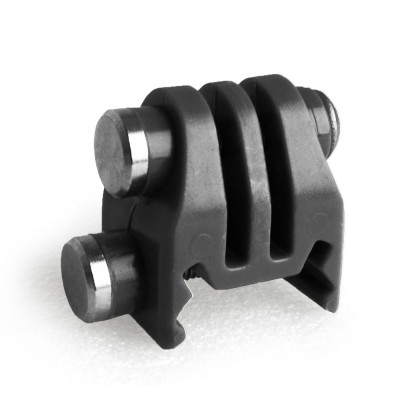 GoPro Hero対応 20mmレール 接続マウント BK ブラック ホルダーアダプター ウェアラブルカメラ用アクセサリ