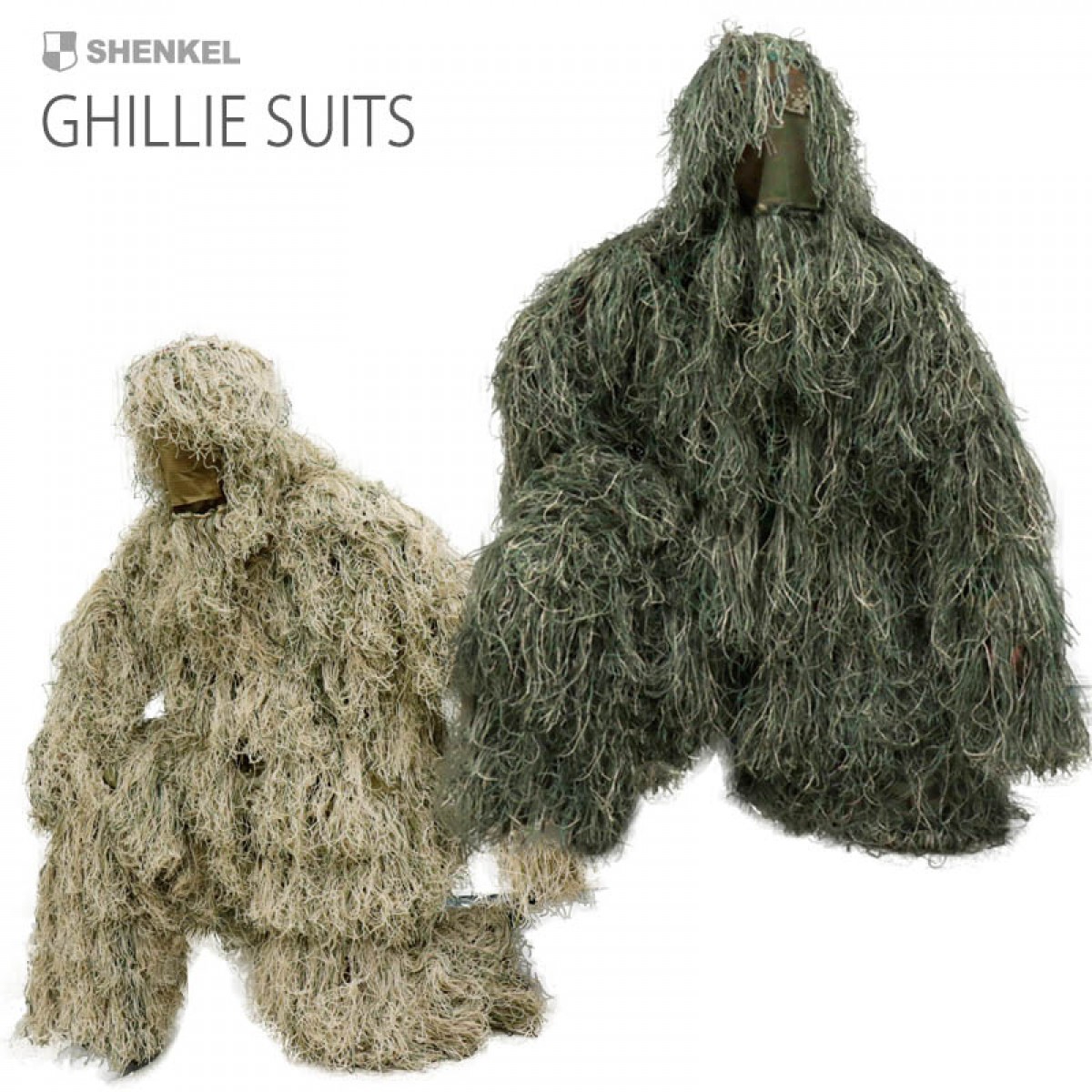 SHENKEL ステルス ギリースーツ メッシュ セパレート型  ghillie suits 狙撃手・ハンター 
