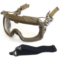 SHENKEL 曇らないレンズ ヘルメットレール 取り付け型 ゴーグル TAN タン 軽量 ARCレイル対応 サバゲー ペイントボール