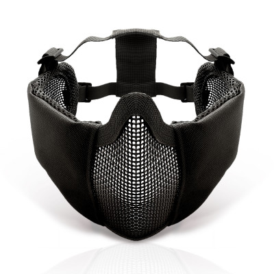 SHENKEL ハーフ イヤープロテクト メッシュマスク　フェイスガード フェイスマスク BK