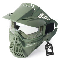 SHENKEL フルフェイス シューティングマスク ゴーグル ( OD オリーブドラブ ) フェイスガード サバゲー サバイバルゲーム コスプレ