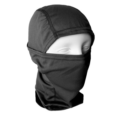 SHENKEL シェンケル メッシュ生地 バラクラバ フェイスマスク 目出し帽 迷彩 ( 黒 ブラック ) 速乾性 通気性