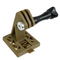 SHENKEL GoPro NVGマウント ウェアラブルカメラ用アクセサリ FASTヘルメット対応 (TAN タン) ナイトビジョンマウント サバゲー装備 サバイバルゲーム