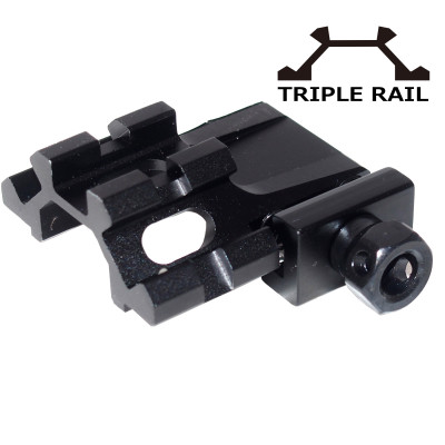 ユニバーサルクイックデタッチアングルマウント M72-A2  Triple Rail マウントベース スコープマウント ハンドガン 電動ガンの20mmレイルに対応