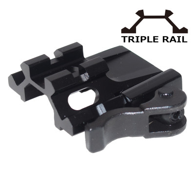 ユニバーサルクイックデタッチアングルマウント M72-C2  Triple Rail マウントベース スコープマウント ハンドガン 電動ガンの20mmレイルに対応