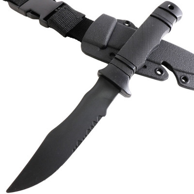 SHENKEL 樹脂製 ナイフ Aタイプ  コンバット M37 SEAL PUP レプリカ サバイバル ダミーナイフ  ミリタリー ドレスアップパーツ ケース付き
