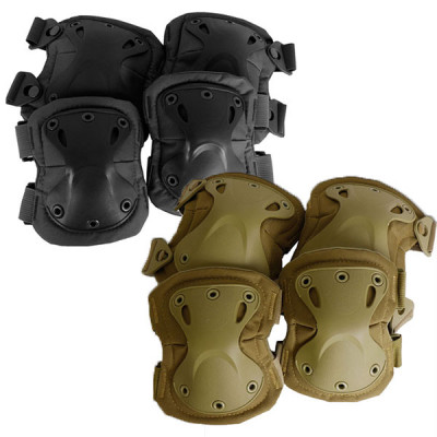 SHENKEL arxy レディース エルボー&二ーパッドセット BK/OD 防具 膝当て 肘当て サバゲー サバイバルゲーム 装備 女性 子供 フリーサイズ