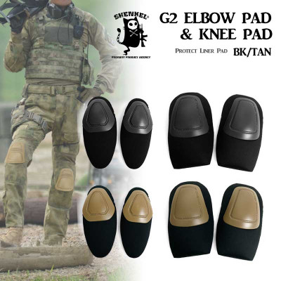 SHENKEL CRYEタイプ エルボ&ニーーパッド G2 (ブラック/タン) 肘パッド 膝パッド 交換用パッド BDU用 プロテクター 保護具 サバケ― サバイバルゲーム SHENKEL CRYEタイプ エルボ&ニーーパッド G2 (ブラック/タン) 肘パッド 膝パッド 交換用パッド BDU用 プロテクター 保護具 サバケ― サバイバルゲーム