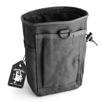 SHENKEL ダンプポーチ ミリタリーポーチ マガジン収納  Molle対応 7色  散歩 登山 バイク アウトドア　BK ブラック