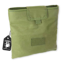 SHENKEL タクティカル ドロップマガジン ダンプポーチ 折り畳み可 ( OD オリーブドラブ ) 幅広ベルト対応 マガジン収納ポーチ ロールアップ サバゲー装備