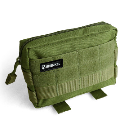 SHENKEL シェンケル ミリタリー ユーティリティーポーチ タクティカルポーチ ( 緑 オリーブドラブ ) MOLLE サバゲー 登山 旅行