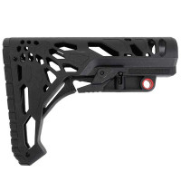 SHENKEL クリプテック迷彩 ストック タイフン模様 CQB M4シリーズに対応 (BK ブラック)  サバゲー サバイバルゲーム 