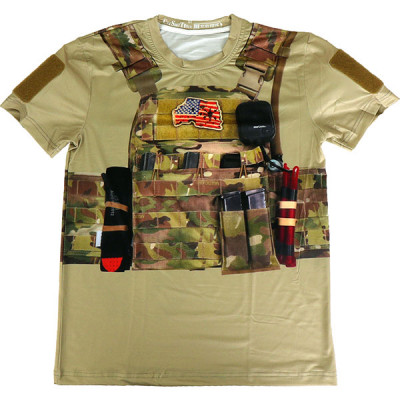 SHENKEL プレートキャリア プリント Tシャツ 半袖 (マルチカム S M Lサイズ) これ1枚でフル装備! JPC タクティカルTシャツ サバゲー サバイバルゲーム SHENKEL プレートキャリア プリント Tシャツ 半袖 (マルチカム S M Lサイズ) これ1枚でフル装備! JPC タクティカルTシャツ サバゲー サバイバルゲーム