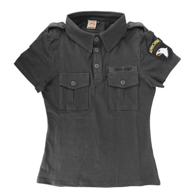 SHENKEL レディース UNIONARMY Tシャツ 半袖 S/M/Lサイズ (BK/OD)   SHENKEL レディース UNIONARMY Tシャツ 半袖 S/M/Lサイズ (BK/OD)
