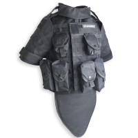 SHENKEL IBA インターセプタ― ボディアーマー OTV レプリカ 黒 アメリカ軍 タクティカルベスト ポーチ付き 